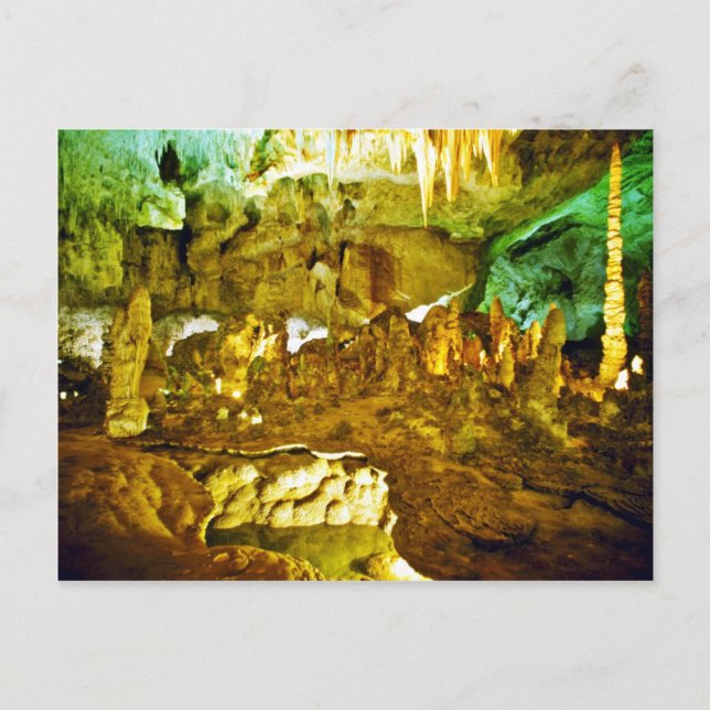 Lighted Interior of Carlsbad Caverns National Park Postkarte (Vorderseite)