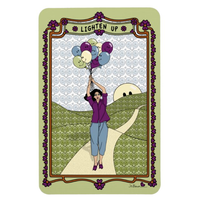 Lighten Up_A_4x6 Kühlschrank Magnet (Vertikal)