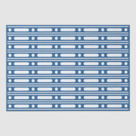 Lighter Blue Bone Inlay Dots Border Decoupage Seidenpapier