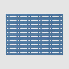 Lighter Blue Bone Inlay Dots Border Decoupage Seidenpapier