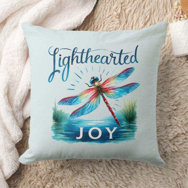 Lighthearted Joy - Artistic Dragonfly Kissen (Decke)