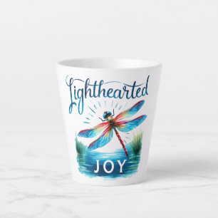 Lighthearted Joy - Artistic Dragonfly Milchtasse