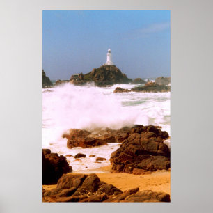 LIGHTHOS IN STORMY WEATHER POSTER
