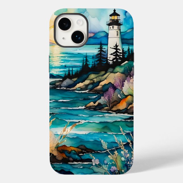 Lighthouse Bay Wildblume Garden Case-Mate iPhone 14 Plus Hülle (Rückseite)