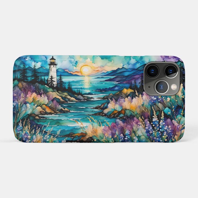 Lighthouse Bay Wildblume Garden Case-Mate iPhone Hülle (Rückseite (Horizontal))