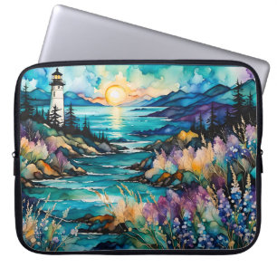 Lighthouse Bay Wildblume Garden Laptopschutzhülle