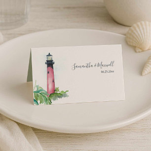 Lighthouse Beach Hochzeitstisch-Platzkarten Platzkarte