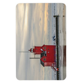 Lighthouse bekannt als Big Red in Holland Michigan Magnet