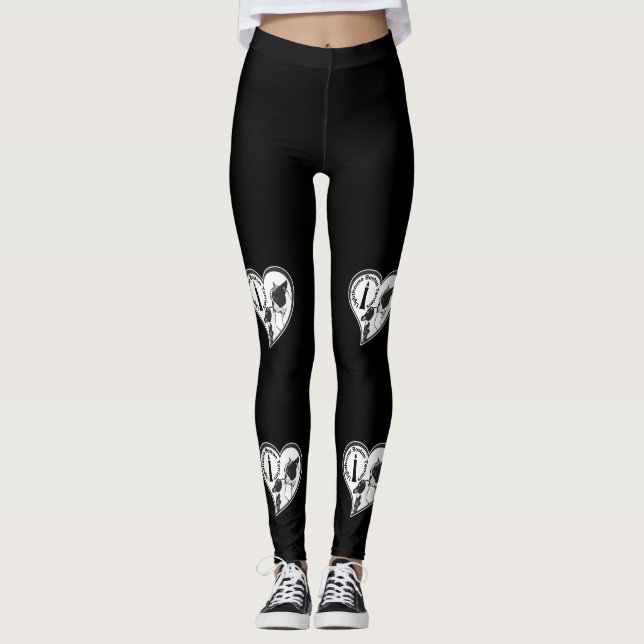 Lighthouse Boston Terriers Leggings (Vorderseite)
