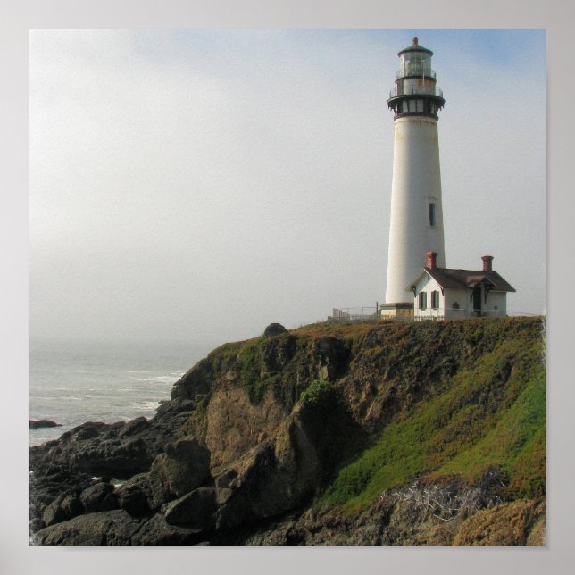 Lighthouse Cliff Poster (Vorne)