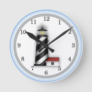 Lighthouse Design Wall Clock Runde Wanduhr