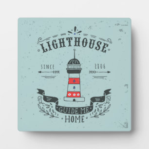 Lighthouse Guide Me Home Poster Fotoplatte