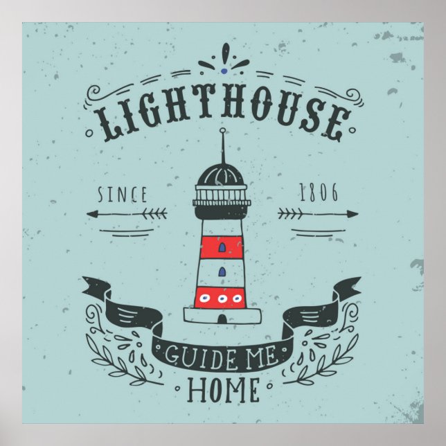 Lighthouse Guide Me Zuhause Poster (Vorne)