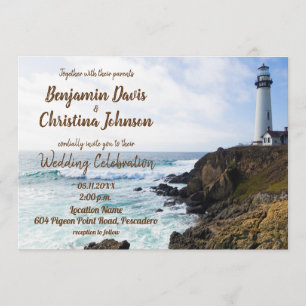 Lighthouse Hochzeitseinladung Einladung