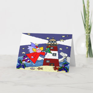 Lighthouse Holiday Cards Feiertagskarte