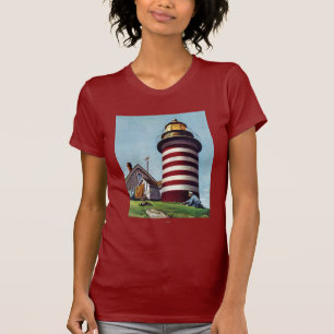 Lighthouse Keeper von Stevan Dohanos T-Shirt