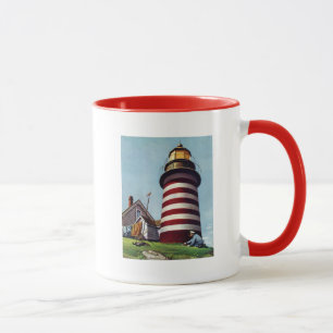 Lighthouse Keeper von Stevan Dohanos Tasse