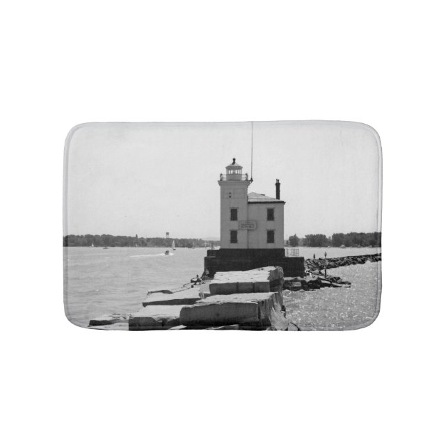 Lighthouse Lake Erie Badematte (Vorderseite)