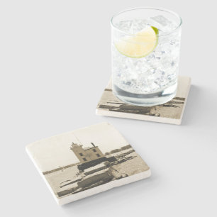 Lighthouse Lake Erie Steinuntersetzer