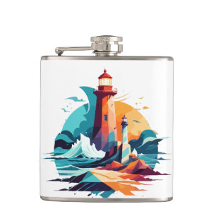 Lighthouse Landschaft Stille Stille Natur Außenber Flachmann