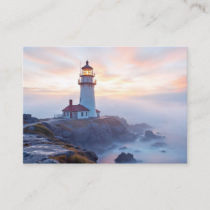 Lighthouse Ocean Sea Nature Marine Coastline Shore Visitenkarte