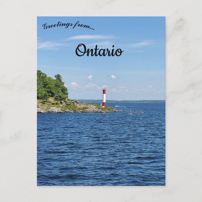Lighthouse Point Killbear Provincial Park Ontario Postkarte (Vorderseite)