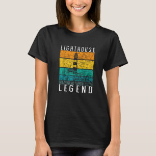 Lighthouse Retro Vintage Legend Seaside Life Beach T-Shirt