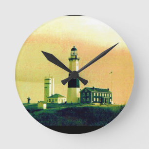 lighthouse runde wanduhr