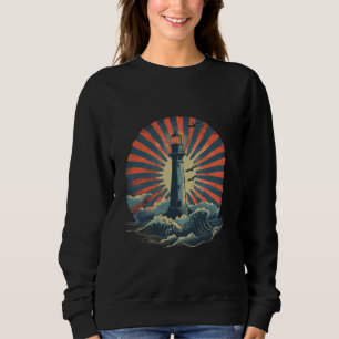 Lighthouse Sailing Sea Beach Bootshaus Sweatshirt
