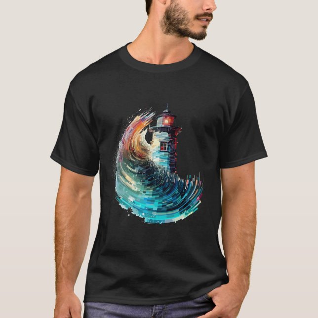 Lighthouse Sea World Ocean Beauty Discovery T-Shirt (Vorderseite)