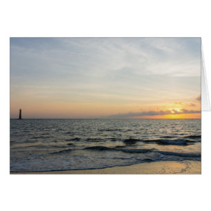 Lighthouse Sunrise Grußkarte