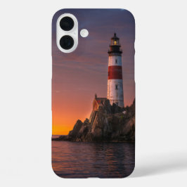 Lighthouse Sunset Ocean View Phone Case