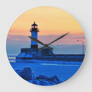 Lighthouse Wall Clock Große Wanduhr