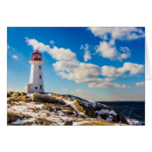 Lighthouse Winter In Peggy's Cove, Nova Scotia