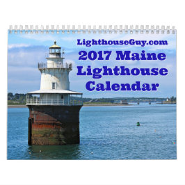 LighthouseGuy.com 2017 Maine Lighthouse Calendar Kalender