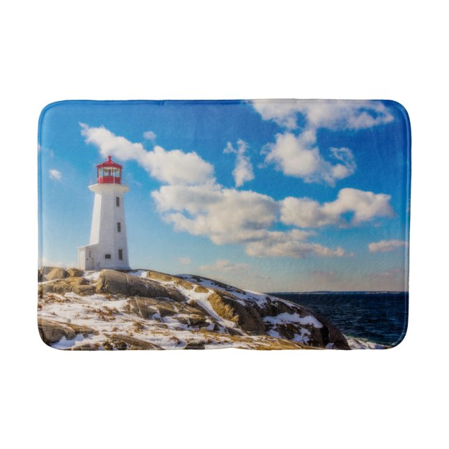 Lighthousen Peggy’s Cove Nova Scotia Badematte (Vorderseite)