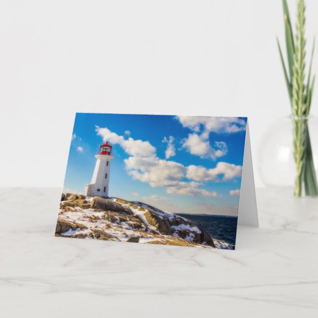 Lighthousen Peggy’s Cove Nova Scotia Karte (Vorderseite)