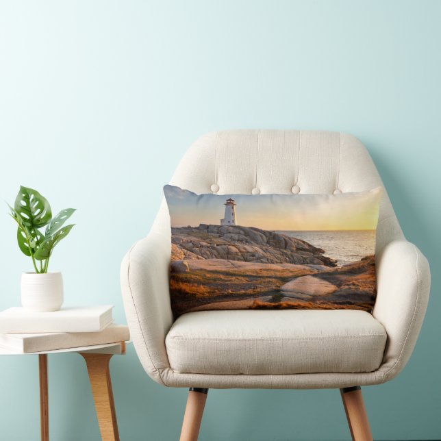 Lighthousen Peggy’s Cove Nova Scotia Lendenkissen (Stuhl )