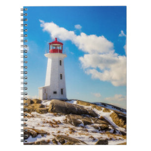 Lighthousen Peggy’s Cove Nova Scotia Notizblock