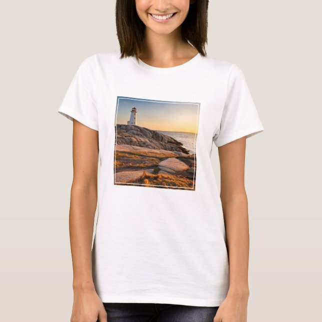 Lighthousen Peggy’s Cove Nova Scotia T-Shirt (Vorderseite)