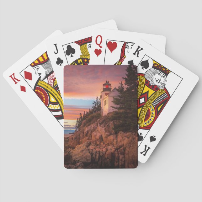 Lighthouses | Acadia National Park Maine Spielkarten (Rückseite)