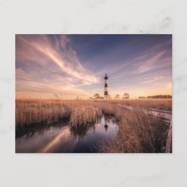 Lighthouses | Bodie Island Outerbanks NC Postkarte (Vorderseite)
