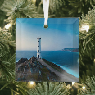 Lighthouses   Cabo Home Lighthouse Cangas Spain Ornament Aus Glas