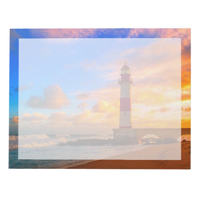 Lighthouses | Itapuã Brazil Lighthouse Notizblock (Vorderseite)