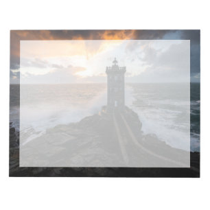 Lighthouses Le Conquet Kermorvan Lighthouse Notizblock