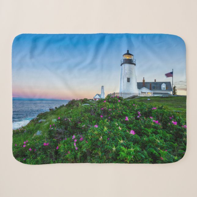 Lighthouses | Point Lighthouse Bristol  Maine Sherpadecke (Vorderseite (Horizontal))