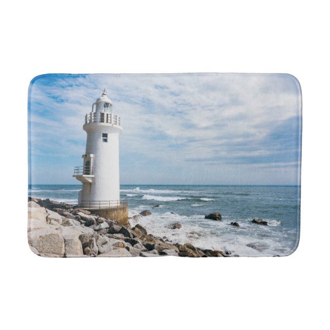 Lighthouses | Toyohashi City Lighthouse Badematte (Vorderseite)