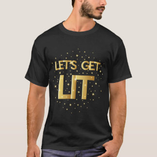 Lighting Xmas Matching Weihnachtsmannmütze Italien T-Shirt