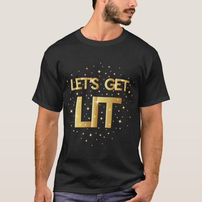 Lighting Xmas Matching Weihnachtsmannmütze Italien T-Shirt (Vorderseite)