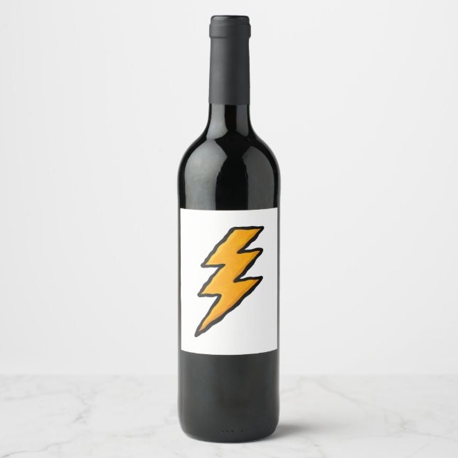 Lightning bolt weinetikett (Vorderseite)